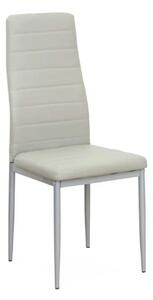 Scaun COLETA NOVA, gri, piele ecologica/metal, 41x49x96 cm