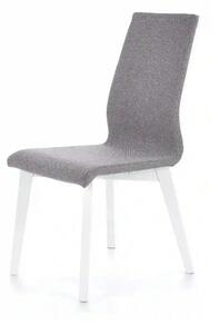 Scaun tapitat Focus, gri/alb, stofa clasica/lemn de fag, 45X61X94 CM