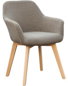 Scaun CLORIN NEW, grej/fag, tesatura/lemn, 56x60x82 cm