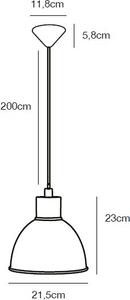 Nordlux Pop lampă suspendată 1x60 W alb 45833001