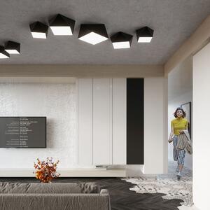 Sollux Lighting Hexa lampă de tavan 1x60 W negru SL.0687