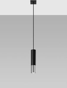Sollux Lighting Loopez lampă suspendată 1x40 W negru SL.0940