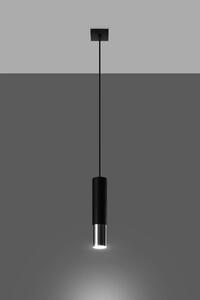 Sollux Lighting Loopez lampă suspendată 1x40 W negru SL.0940