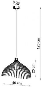 Sollux Lighting UMB lampă suspendată 1x60 W alb SL.0664