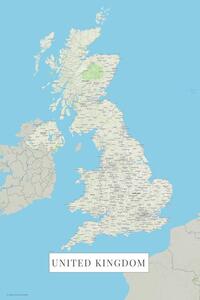 Harta United Kingdom color
