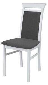 Scaun IDENTO, gri/alb, stofa/lemn, 44x57x95 cm