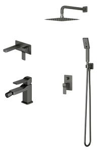 Set set de duș Omnires Slide SYSSL12GR, baterie lavoar Omnires Slide SL7715GR, SL7720GR