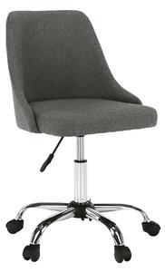 Scaun birou EDIZ, gri/crom, stofa clasica/metal, 48x57x78/88 cm