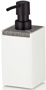 Kela Cube dozator săpun 300 ml WARIANT-alb-griU-OLTENS | SZCZEGOLY-alb-griU-GROHE | alb-gri 23694