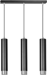 Emibig lampă suspendată 3x30 W negru-crom 643/3