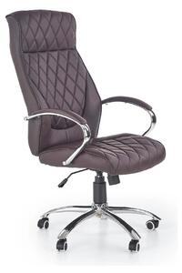 Scaun de birou HILTON, maro, piele ecologica, 60x72x118/126 cm