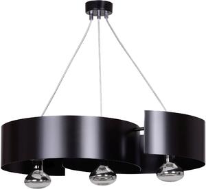 Emibig Vixon lampă suspendată 3x60 W negru 284/3
