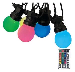 Lanț LED RGB de exterior STRING 13 m 15xLED/0,5W/230V IP44