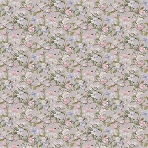 Tapet Diagonală florală pastelată în stilul textilelor renascentiste, Tapet flori, a00205 : Uwalls.ro