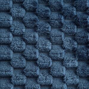 Pătură groasă în albastru cu un model modern Lăţime: 150 cm | Lungime: 200 cm