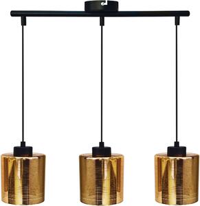 Candellux Cox lampă suspendată 3x60 W negru-auriu 33-59369