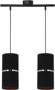 Candellux Gina lampă suspendată 2x60 W negru-auriu 32-19776