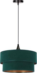 Candellux Scopello lampă suspendată 1x60 W negru-verde-auriu 31-19684