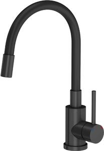 Quadron Ready Smart chiuvetă cu robinet și dozator negru/negru TQ6244RSBLM