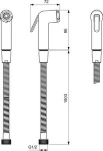 Ideal Standard IdealSpray set cap de bideu ascuns crom BC180AA
