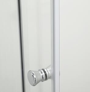 Hagser Ava uși de duș 100 cm culisantă crom luciu/sticlă transparentă HGR10000021