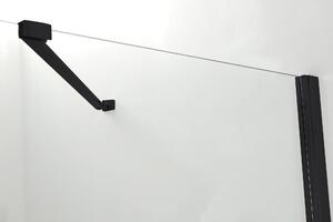 Hagser Gisa cabină de duș 80x80 cm pătrat negru mat/sticlă transparentă HGR14000020
