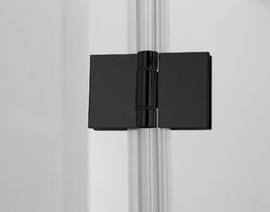 Hagser Gisa cabină de duș 100x80 cm dreptunghiular negru mat/sticlă transparentă HGR16000020