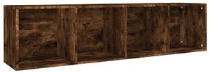 Bibliotecă/dulap TV stejar fumuriu 36x30x143 cm lemn prelucrat