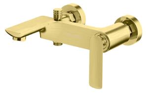 Kohlman Experience Brushed Gold baterie cadă-duș perete auriu QW110EGDB