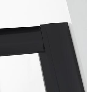 Hagser Ava uși de duș 100 cm culisantă negru mat/sticlă transparentă HGR13000021