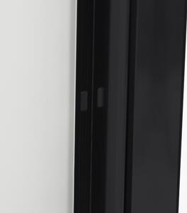 Hagser Ava uși de duș 100 cm culisantă negru mat/sticlă transparentă HGR13000021