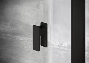 Ravak Nexty uși de duș 80 cm înclinabilă negru mat/sticlă transparentă 03O40300Z1