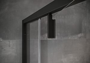 Ravak Nexty uși de duș 80 cm înclinabilă negru mat/sticlă transparentă 03O40300Z1