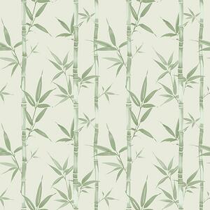 Tapet Bambus verde deschis pe fundal pastel moale, Tapet flori, a00236v1 : Uwalls.ro