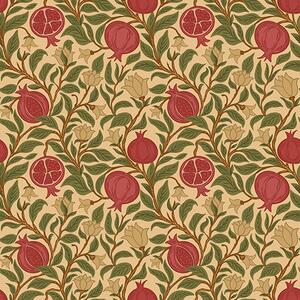 Tapet Rodii și flori în stilul lui William Morris, Tapet flori, a00240 : Uwalls.ro