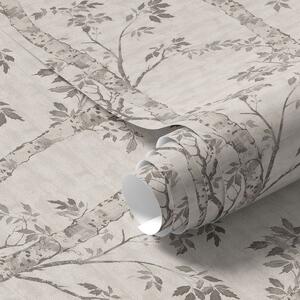 Tapet Ramuri de mesteacăn cu frunze, fundal texturat, Tapet natura, a00257v1 : Uwalls.ro