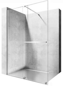 Rea Cortis perete cabină de duș walk-in 120 cm crom luciu/sticla transparentă REA-K7211