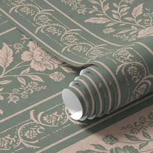 Tapet Dungi verticale cu model floral, Tapet flori, a00273 : Uwalls.ro
