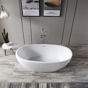 Hagser Anke cadă freestanding 170x80 cm ovală alb HGR13000012