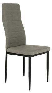 Scaun COLETA NOVA, maro/negru, textil/metal, 41x49x96 cm