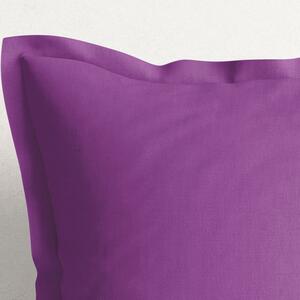 Goldea față de pernă din bumbac cu tiv decorativ - violetă 60 x 60 cm