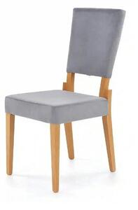 Scaun SORBUS, gri/stejar miere, stofa clasica, 44x57x95 cm
