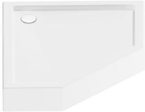 New Trendy New Azura cădiță de duș pentagonală 100x80 cm alb B-0416