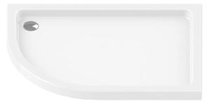 New Trendy Maxima cădiță de duș semirotundă 120x85 cm alb B-0239(P)
