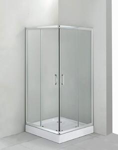 Deante Corner cădiță de duș pătrată 90x90 cm alb KTC_041B