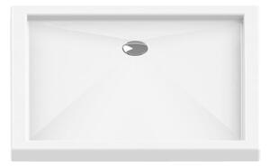 New Trendy Cantare cădiță de duș dreptunghiulară 110x90 cm alb B-0169