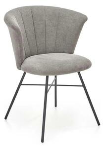 Scaun K459, gri/negru, stofa clasica/metal, 60x59x78 cm