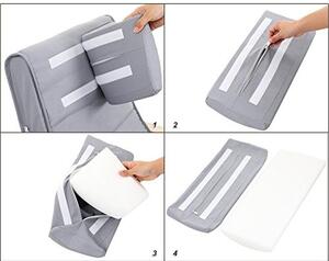 Scaun balansoar, Songmics, Gri, 116x67x88 cm