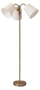 PR Home Lampadar Amy, auriu/alb, cu 3 becuri, înălțime 150 cm, E27, Alb, Camera de zi / sufragerie, Metal, Scandinavă