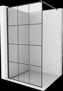 Mexen Kioto perete de duș 120 x 200 cm, transparent/Model negru 8 mm, Neagră - 800-120-101-70-77